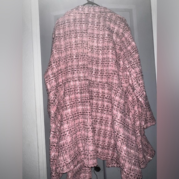 💗SHEIN classy plaid double breasted coat size 4X - Picture 8 of 8
